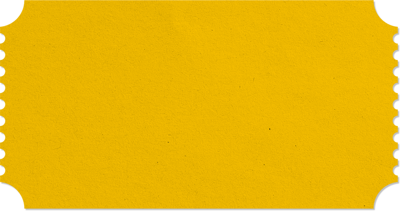 yellow blank ticket with paper pattern texture for mockup